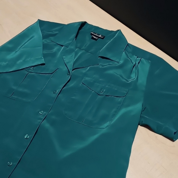 Vintage, Short Sleeve Blouse by David Matthew - Picture 2 of 7